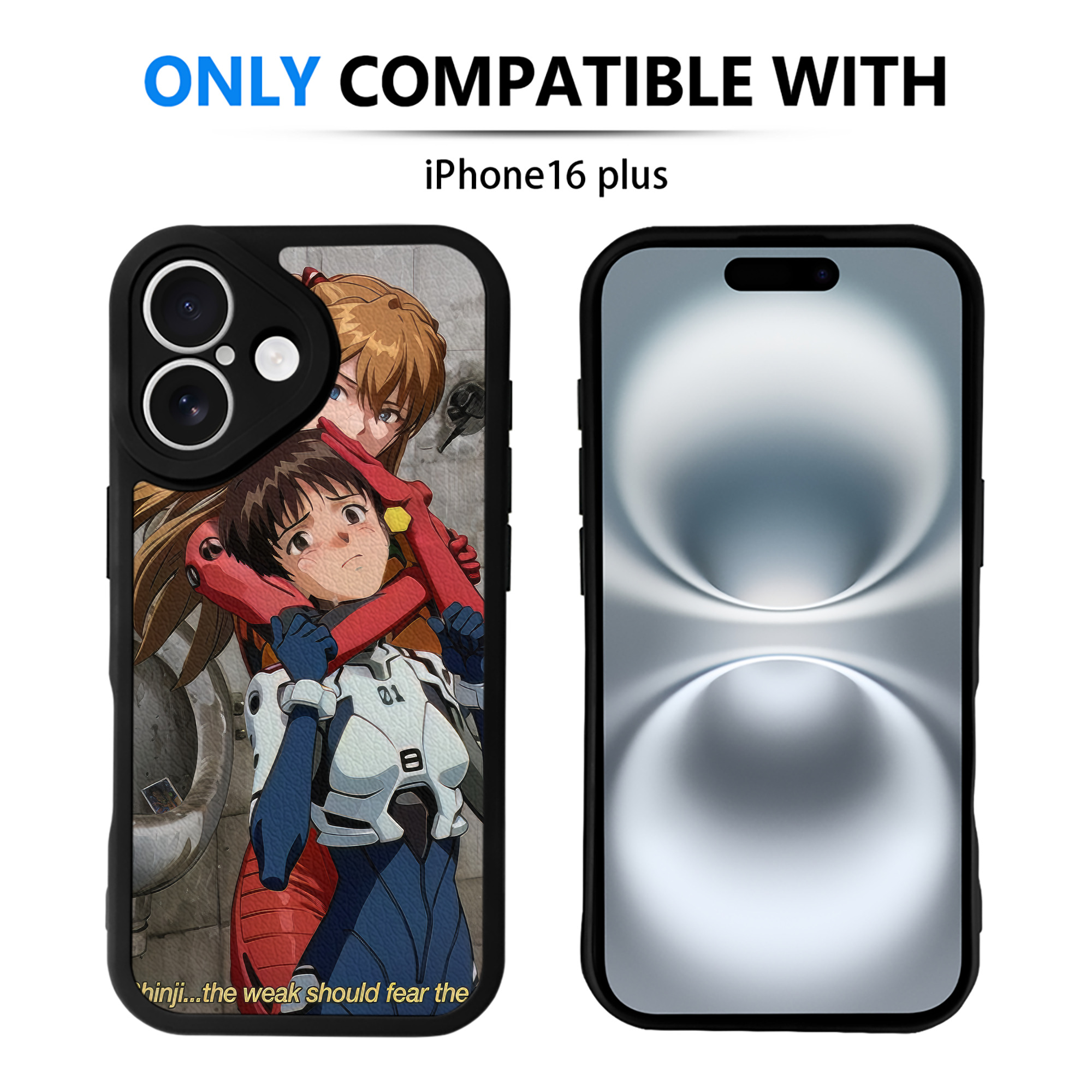 （画像用） EVA 新世紀エヴァンゲリオン 【iPhone 16シリーズ対応】シリコンスマホケース（レザー調） 材質：シリコン